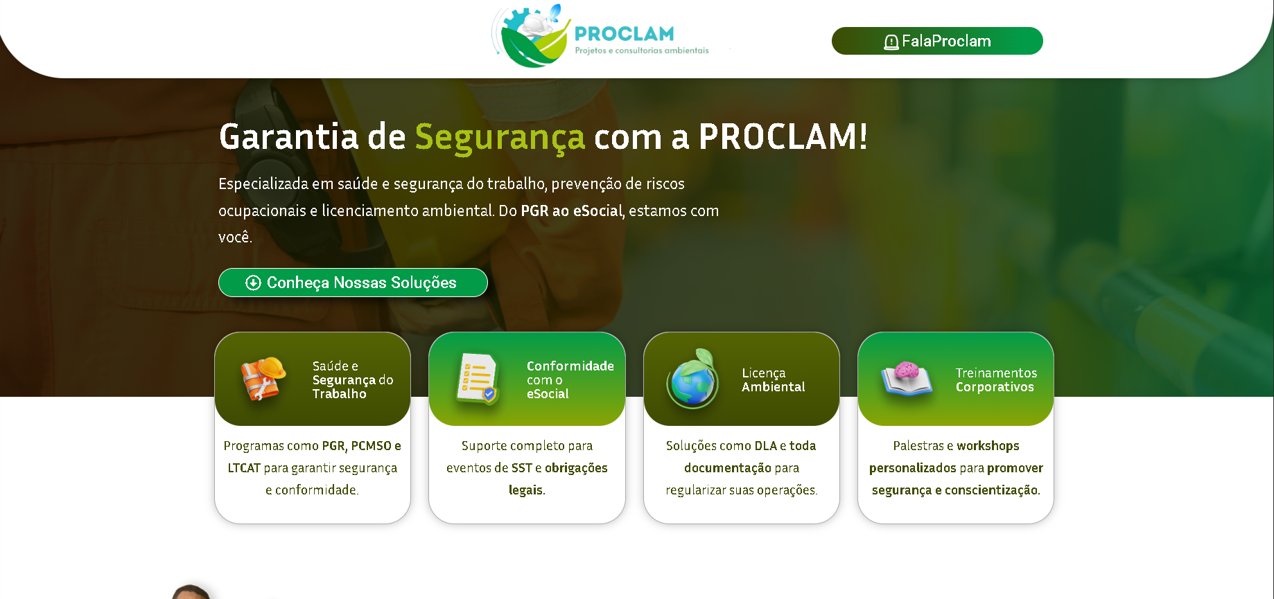 Proclam — Site institucional